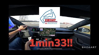 S PLAID ON TRACK + TESLA CARBON CERAMIC BRAKES = LAP RECORD !!!