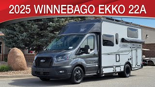 A preview image of the linked video showcasing 2025 Winnebago EKKO 22A