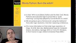 A Logical Proof that the Monty Python &quot;Burn the Witch&quot; Scene Reasoning is Fallacious