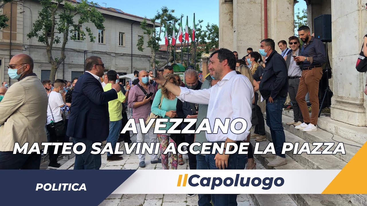 Salvini accende la piazza post Covid ad Avezzano