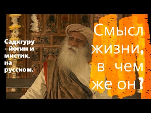 Смысл жизни - в чем же он ? Садхгуру - йогин и мистик, Sadhguru - на русском.