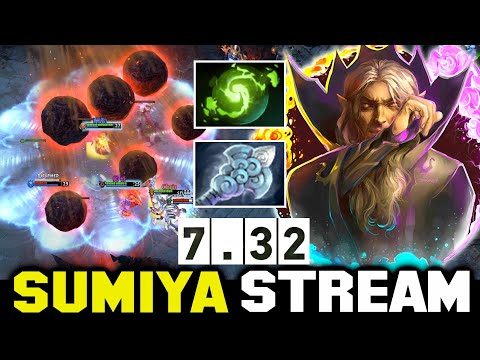 Full Slotted Invoker 5-Man Party 7.32 Try Hard Game | Sumiya Invoker Stream Moment #3158