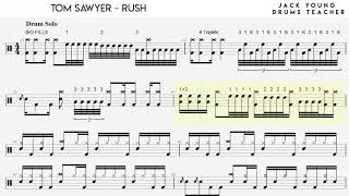 Download lagu Tom Sawyer - Rush - Drums notation mp3