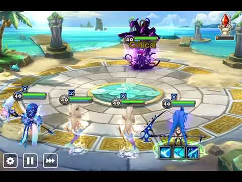 Summoners War (Arena).  Ritsu vs 2 Beth’s and 2 Molly’s
