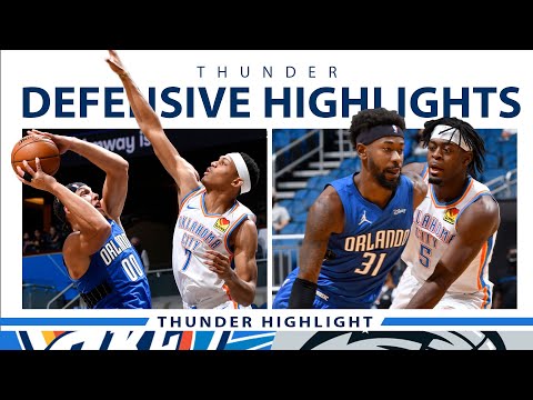 Thunder Defensive Highlights: THUNDER vs MAGIC | 2020-21 Season - 1.2.21