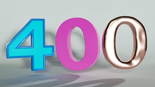 טיפוגרפיה תלת מימדית בבלנדר  - סרטון 400