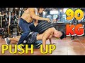 ⛔Thử thách hít đất với 90kg tạ! - Thanh niên gáy to và cái kết🤣