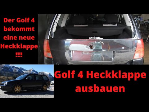 VW Golf 4 Heckklappe ausbauen - Der Golf 4 bekommt eine neue Heckklappe!!!