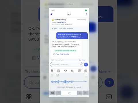 Lumi : AI Reminder Assistant video thumbnail