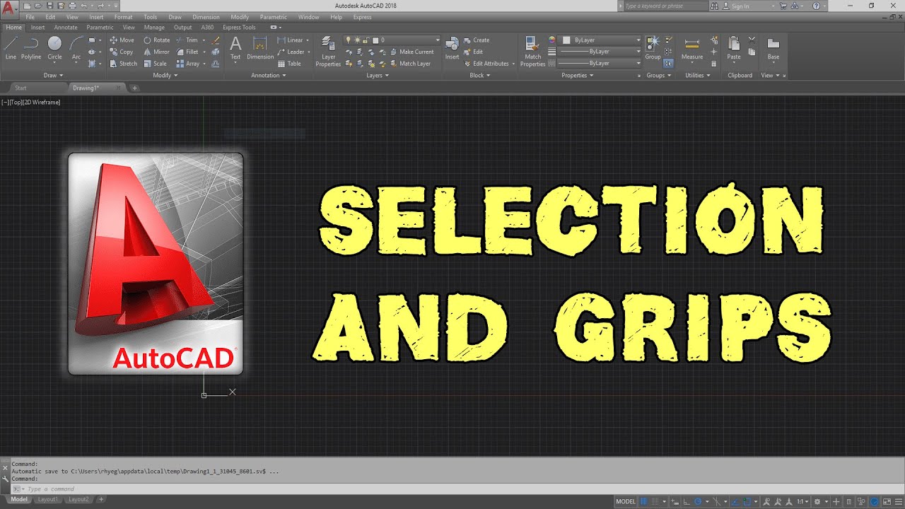 Intro to AutoCAD - Selection and Grips