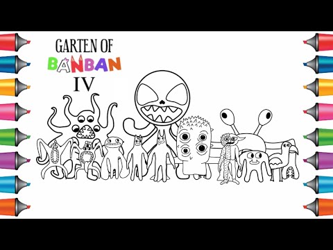 Garten Of Banban Chapter 4 New Coloring Pages / Color All New Monsters