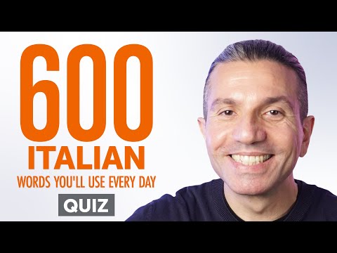 Quiz | 600 Italian Words You'll Use Every Day - Basic Vocabulary #100