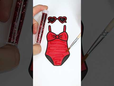 ✨❤️☀️ #glitter #glitterart #colorfulcreativekids #summer #red #color