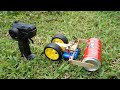 DIY Simple How To Make Rc Road Roller At Home Remote Control DC Motor