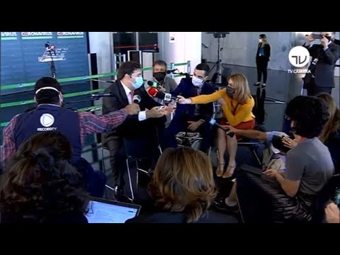 Coletiva com o presidente da Câmara, Rodrigo Maia - 21/05/20