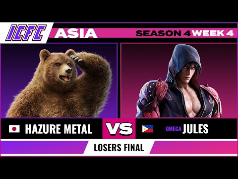 Hazure Metal (Kuma) vs Jules (Jin) - Losers Final ICFC Tekken 7 Season 4 Week 4