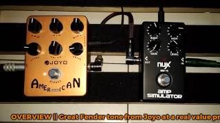 Video thumbnail for PEDAL REVIEW - Joyo American Sound vs Nux AS-4 Amp Simulator by Hendrico Andre