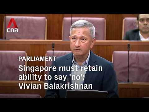 Minister Vivian Balakrishnan on Singapore's foreign policy in a turbulent world
