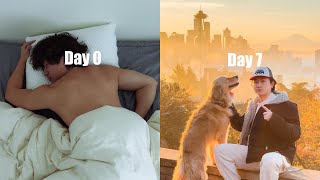 waking up at 5 am for a week, establishing the perfect morning routine | living alone in Seattle
