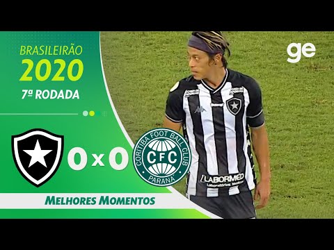 Gols e lances de Botafogo x Coritiba