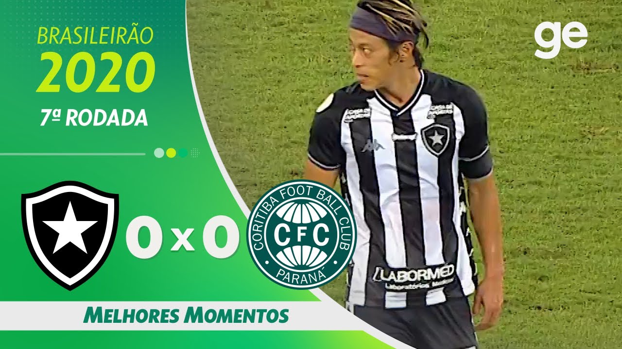 VÍDEO: Melhores momentos do empate sem gols entre Botafogo e Coritiba