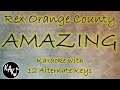 AMAZING Karaoke - Rex Orange County Instrumental Lower Higher Female Original Key