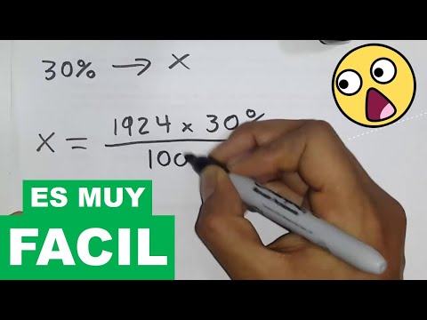 Como sacar PORCENTAJES con REGLA de TRES 🤯 Ejercicio Resuelto PASO A PASO