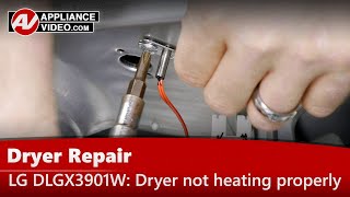 LG Dryer Repair - Not Heating Properly - Thermistor Assembly