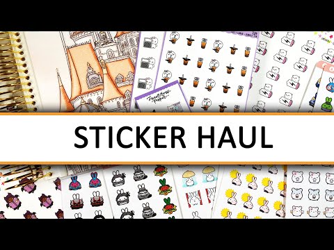 , title : 'Planner Sticker Haul #94 (character stickers, washi tape, and a new planner!)'
