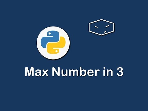 max number in 3 in python 