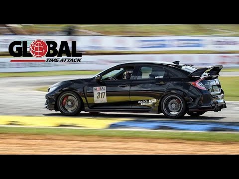 Global Time Attack Road Atlanta: In-car video 1:40.2 lap Civic Type R fk8