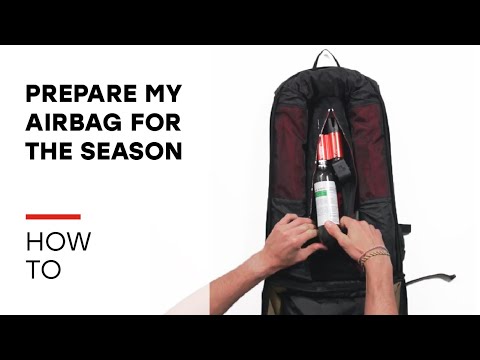 How to prepare my arva airbag backpack for the season