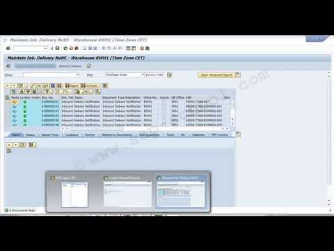 Part of a video titled Sap EWM Training Video - YouTube