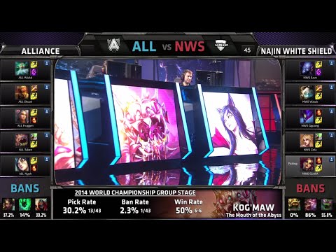 Alliance vs NaJin White Shield | Game 2 Group D S4 LOL World Championship 2014 Day 3 | ALL vs NWS