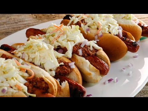 A Chili Hot Dog with a Slow Cooker Twist