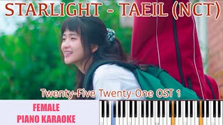 Download lagu TAEIL (NCT) - STARLIGHT (Twenty-Five Twenty-One OST Part 1) | Female Karaoke Piano By Fadli mp3