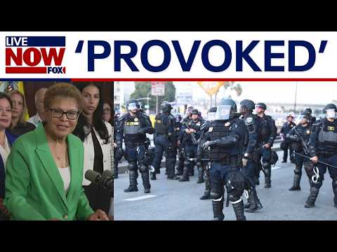 Video | LA anti-ICE protests "provoked by White House," LA Mayor says