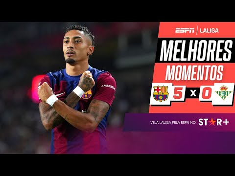 Gols e lances de Barcelona x Betis