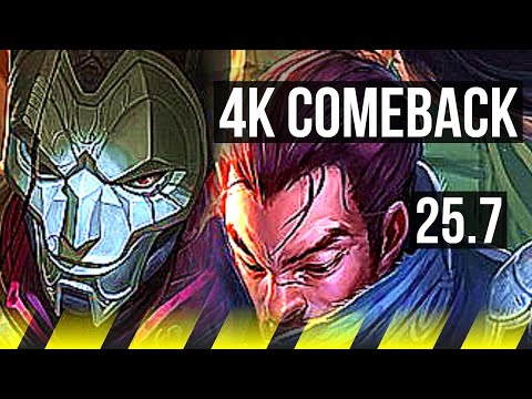 JHIN & Brand vs YASUO & Senna (ADC) | 4k comeback, Dominating | EUW Diamond | 25.7
