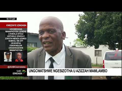 Lubekwe endlini yalo yokugcina namhlanje usana uAzizzah Mamlambo