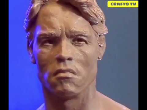 Incredible Sculpting Of Terminator Statue