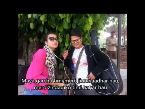 Prashamsa Shrestha- Sangsar Bhulaune Ft. Kamal Khatri (Lyrics video)