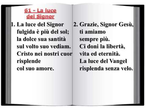 61 La luce del Signor - Innario Chiesa Cristiana Avventista del Settimo Giorno 2014