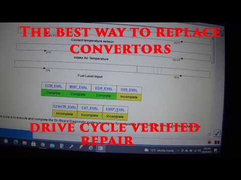 How to replace catalytic convertors on 2013 Ford Explorer/ drive cycle verifies repair