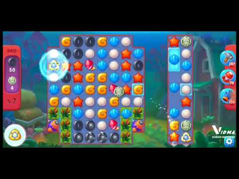 Fishdom. 9410 hard level no boosters and diamonds. 17 moves