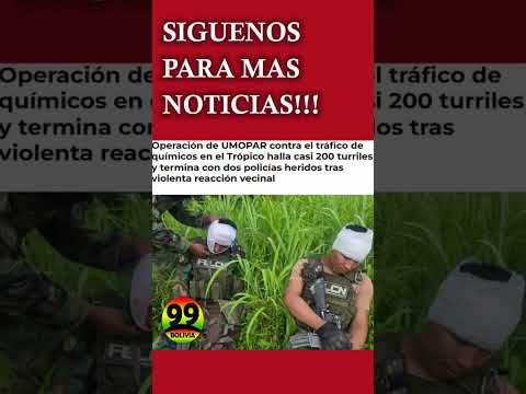 Umopar decomisa 200 turriles en el tropico de cochabamba, en villa tunari
