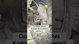 Customer states 4wD drive doesn't work on his truck which he recently bought #shorts #fyp #mechanic