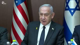 פגישת ראש הממשלה נתניהו ומזכיר המדינה האמריקני רוביו (עדכוני משרד ראש הממשלה) - התמונה מוצגת ישירות מתוך אתר האינטרנט יוטיוב. זכויות היוצרים בתמונה שייכות ליוצרה. קישור קרדיט למקור התוכן נמצא בתוך דף הסרטון