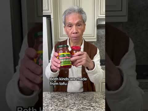 Part of a video titled White vs. Red Fermented Bean Curd #Shorts - YouTube