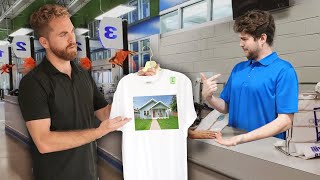 Printing a Pic of an Employees House on a T-Shirt & Trying to Buy It